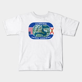 Florida, Coral Springs City, USA Kids T-Shirt